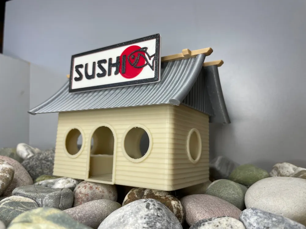 Sushi Shop Aquarium Decoration, photo 3 of 4 - Sushi Shop Aquarium Decoration Household