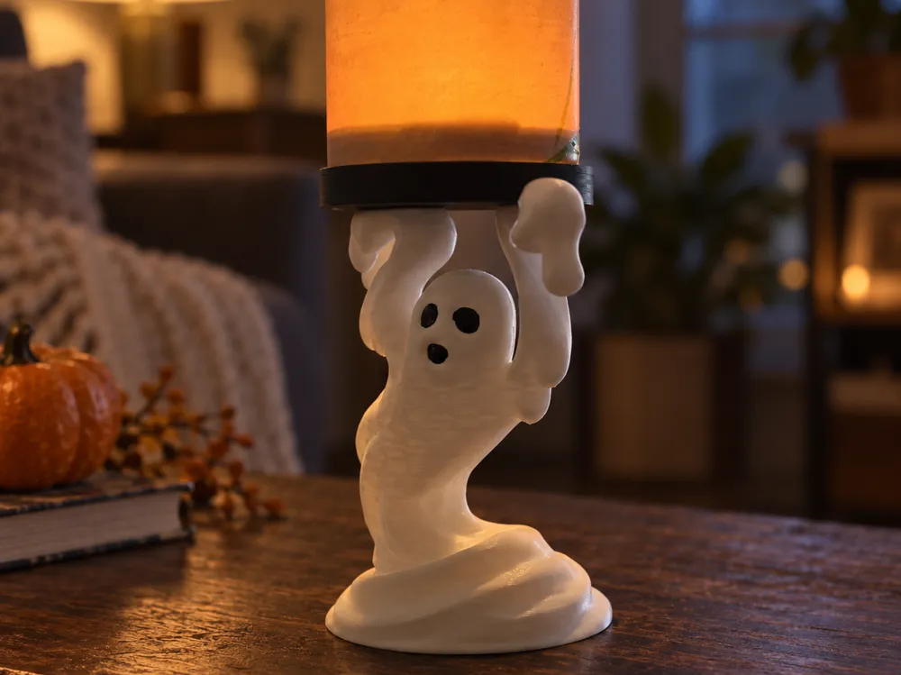 Swirly The Ghost Candle Holder, photo 4 of 4 - Swirly The Ghost Candle Holder Household