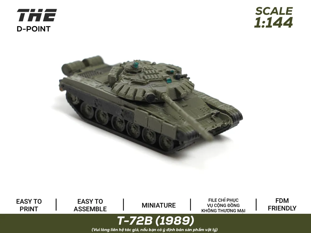 T-72B (1989) Keychain and Miniature | 1:144 Scale, photo 2 of 4 - T-72B (1989) Keychain and Miniature | 1:144 Scale Hobby & DIY