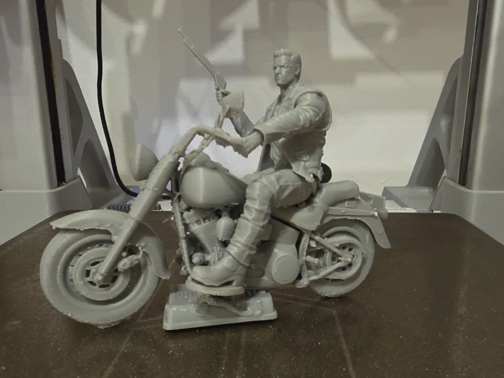 T-800 Cyberdyne Systems Model 101 on Motorcycle - People, in stock in India