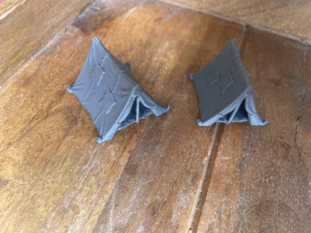 Tabletop Scatter Terrain - Bandit Tents, photo 3 of 4 - Tabletop Scatter Terrain - Bandit Tents Board Games & Tabletop