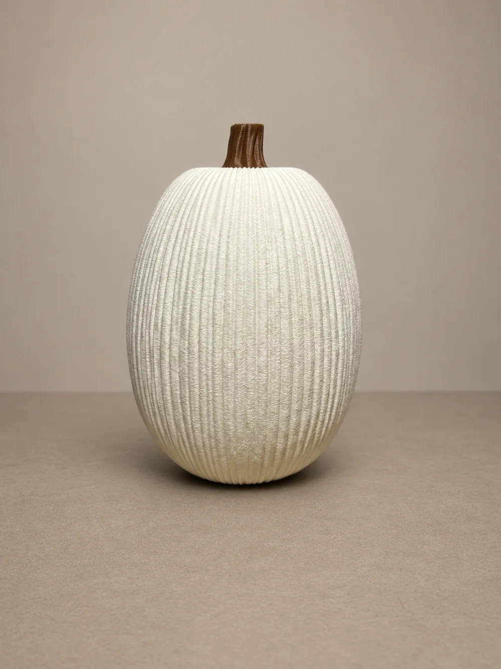 Tall Fine Rib Pumpkin, & Edition, photo 2 of 4 - Tall Fine Rib Pumpkin, & Edition Household