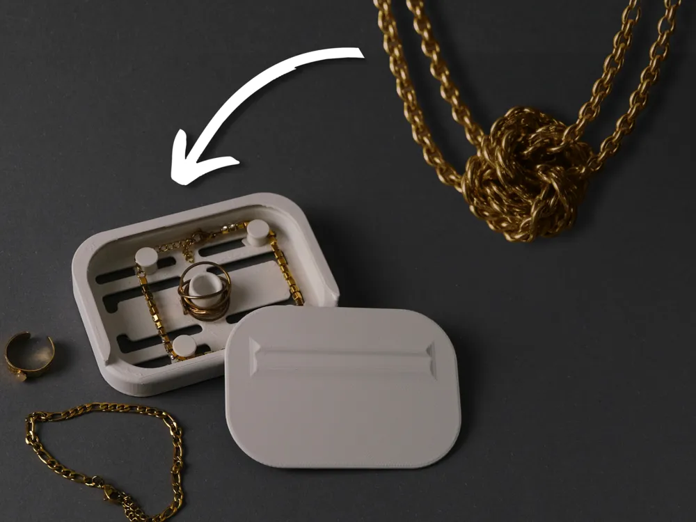 Tangle-Free Jewelry Box Holder Organiser Portable - Jewellery Boxes & Trinket Boxes, in stock
