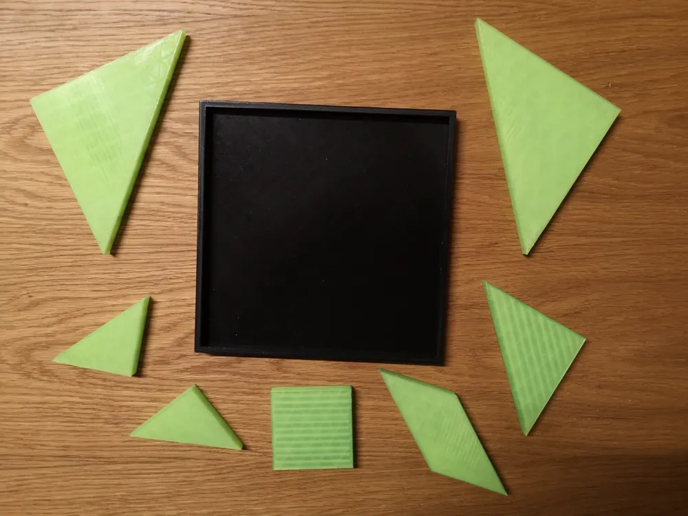 Tangram 180x180mm, photo 2 of 4 - Tangrams, Tile & Sliding Puzzles, toys