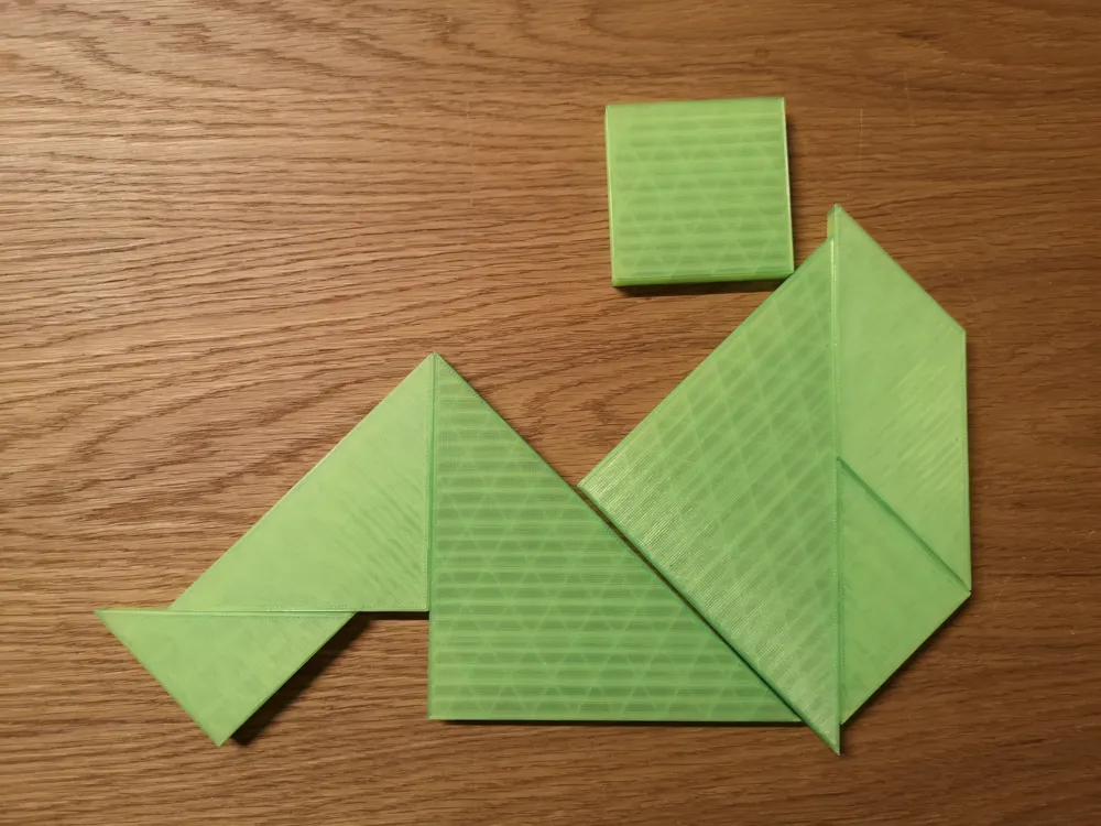 Tangram 180x180mm, photo 3 of 4 - Tangrams, Tile & Sliding Puzzles, education