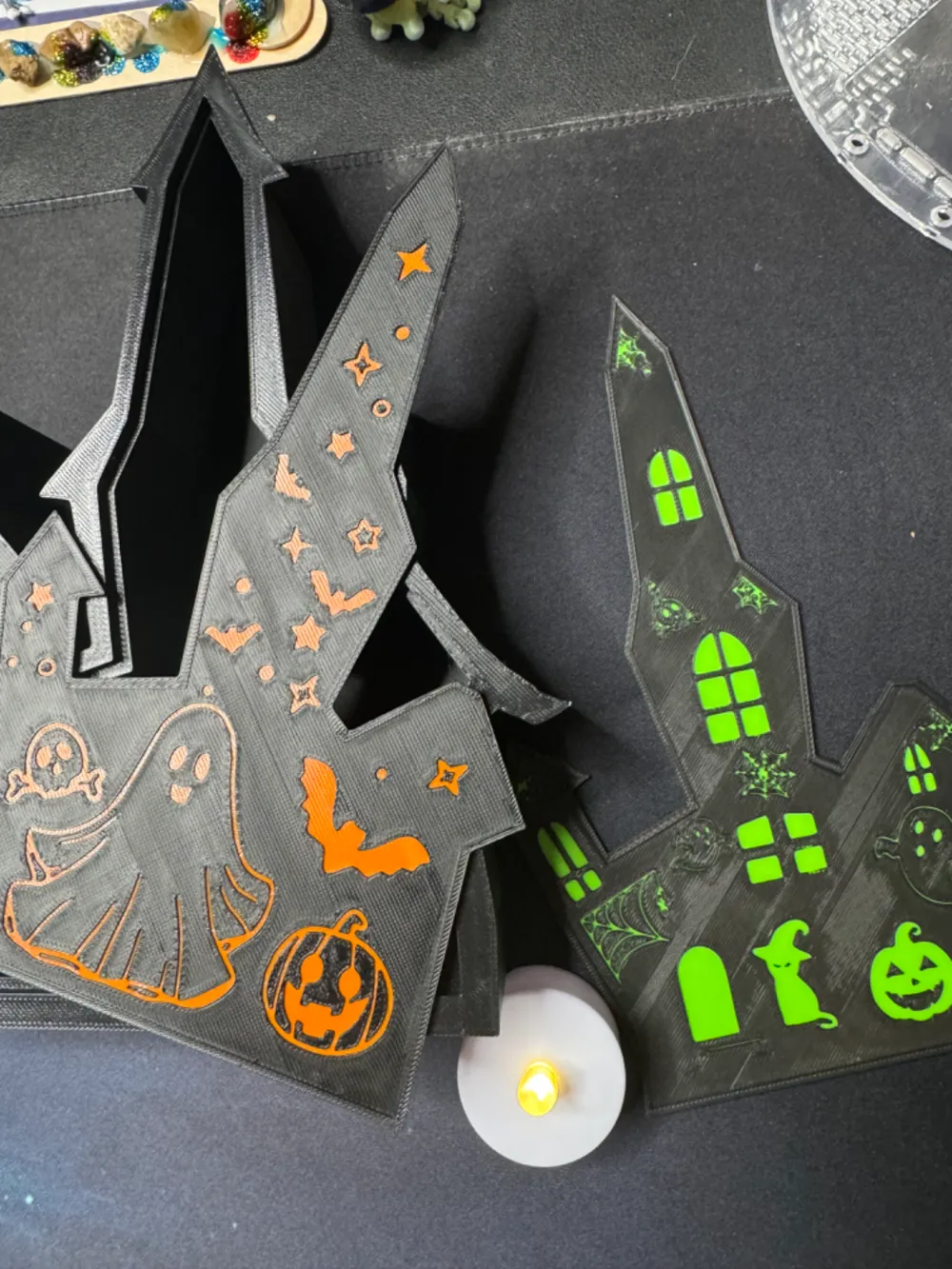 Tea Light Haunted House 2nd Edition, photo 2 of 4 - Character Tealight Holders, halloween
