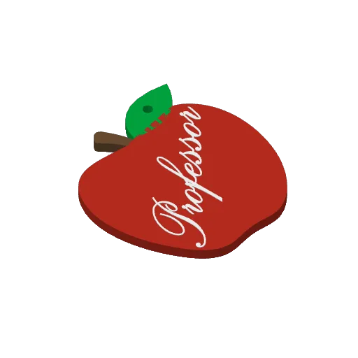 Teacher Apple Keychain 2, photo 4 of 4 - Teacher Apple Keychain 2 Keychains