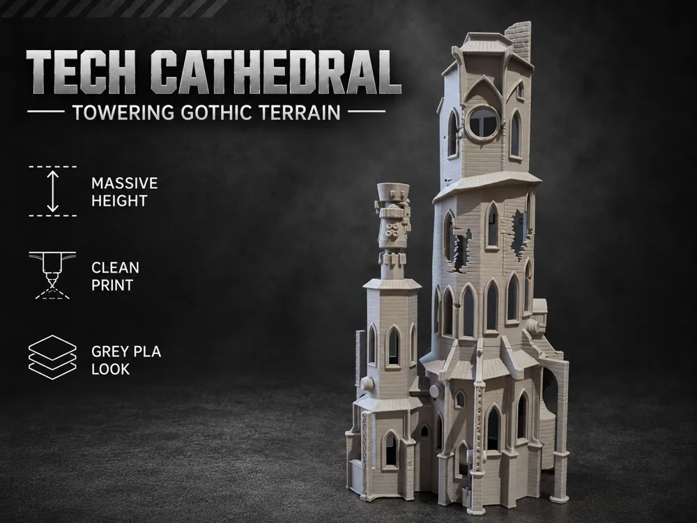 Tech Cathedral, Towering Gothic Terrain - Architecture, in stock in India