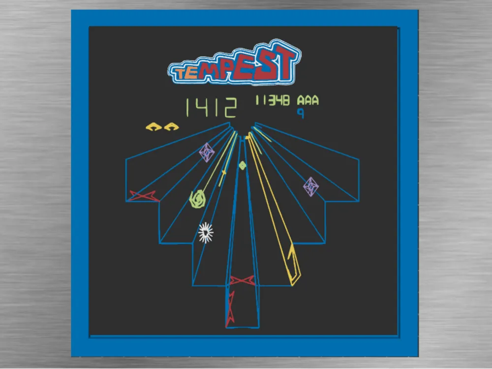 Tempest Arcade Game Space-140 x 140mm