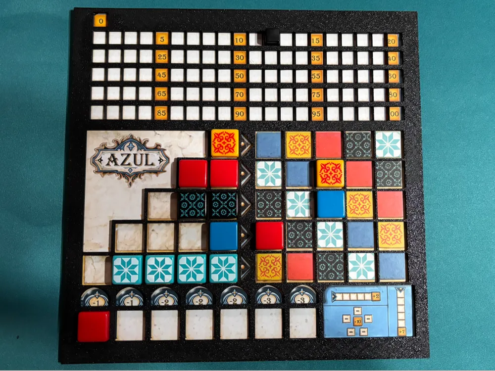 Template for player board game "Azul"