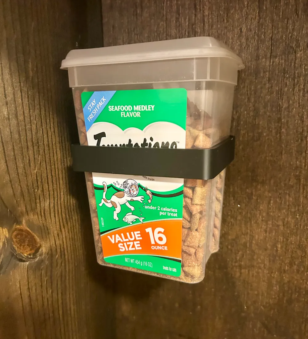 Temptations Cat Treats Holder (16 oz) - Cat Bowls & Feeders, in stock