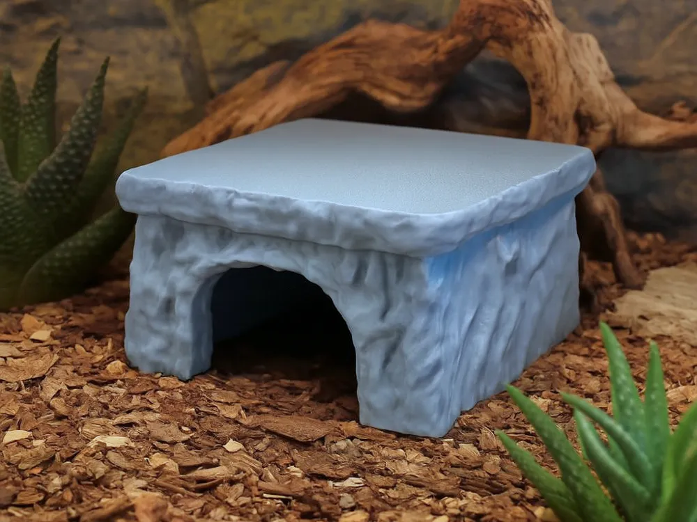 Terrarium Hide Cave and Basking Platform