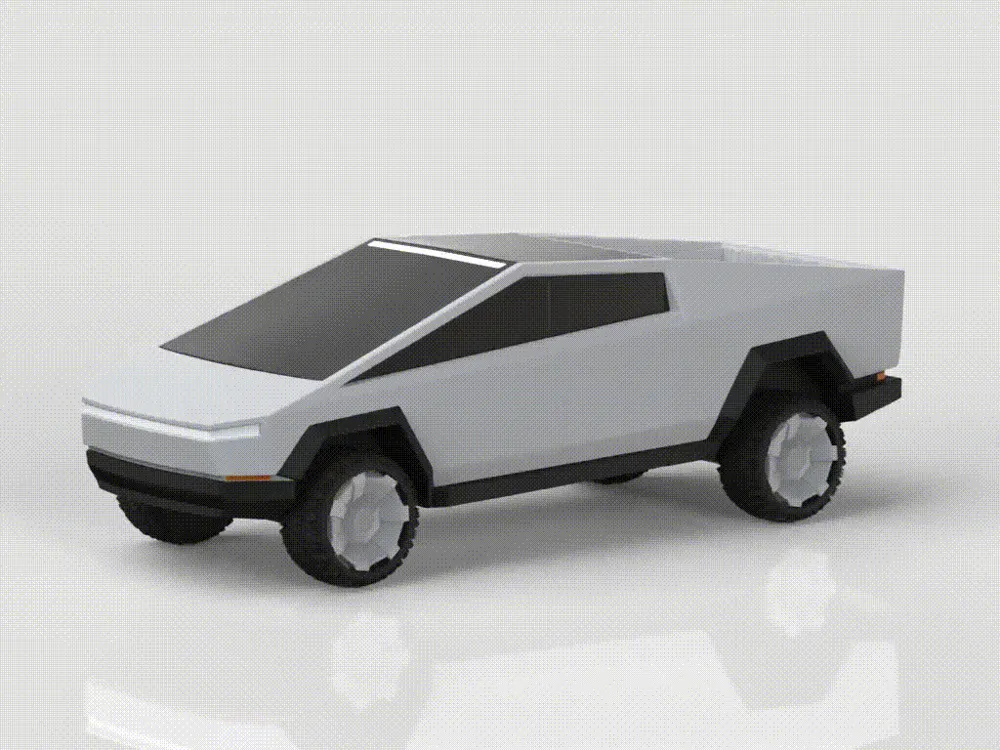 Tesla Cybertruck Snap Kit Model