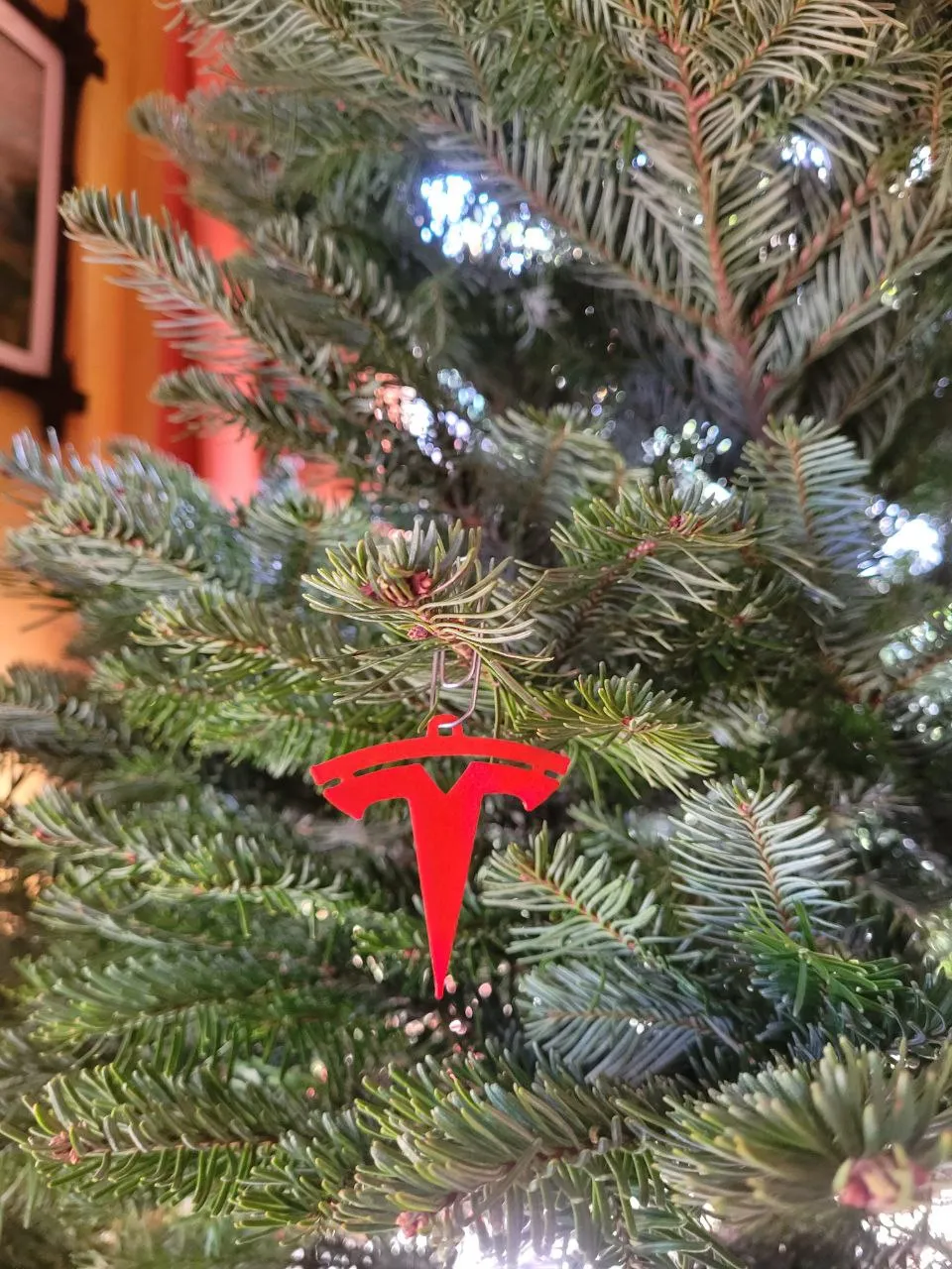 Tesla Logo, another view - Car Brand Keychains, keachain