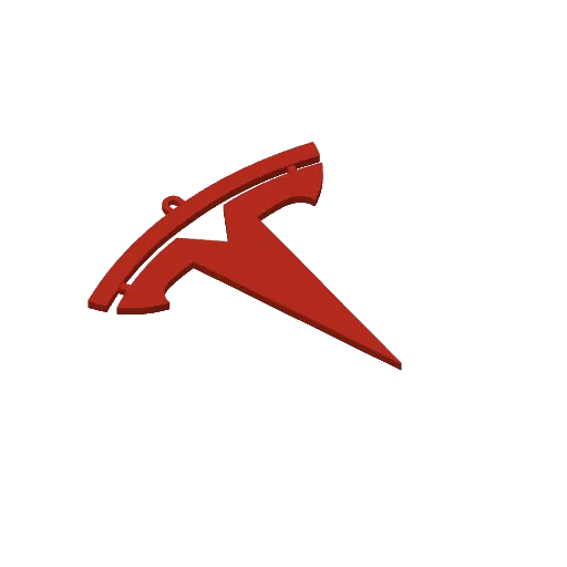 Tesla Logo, another view - Car Brand Keychains, keachain