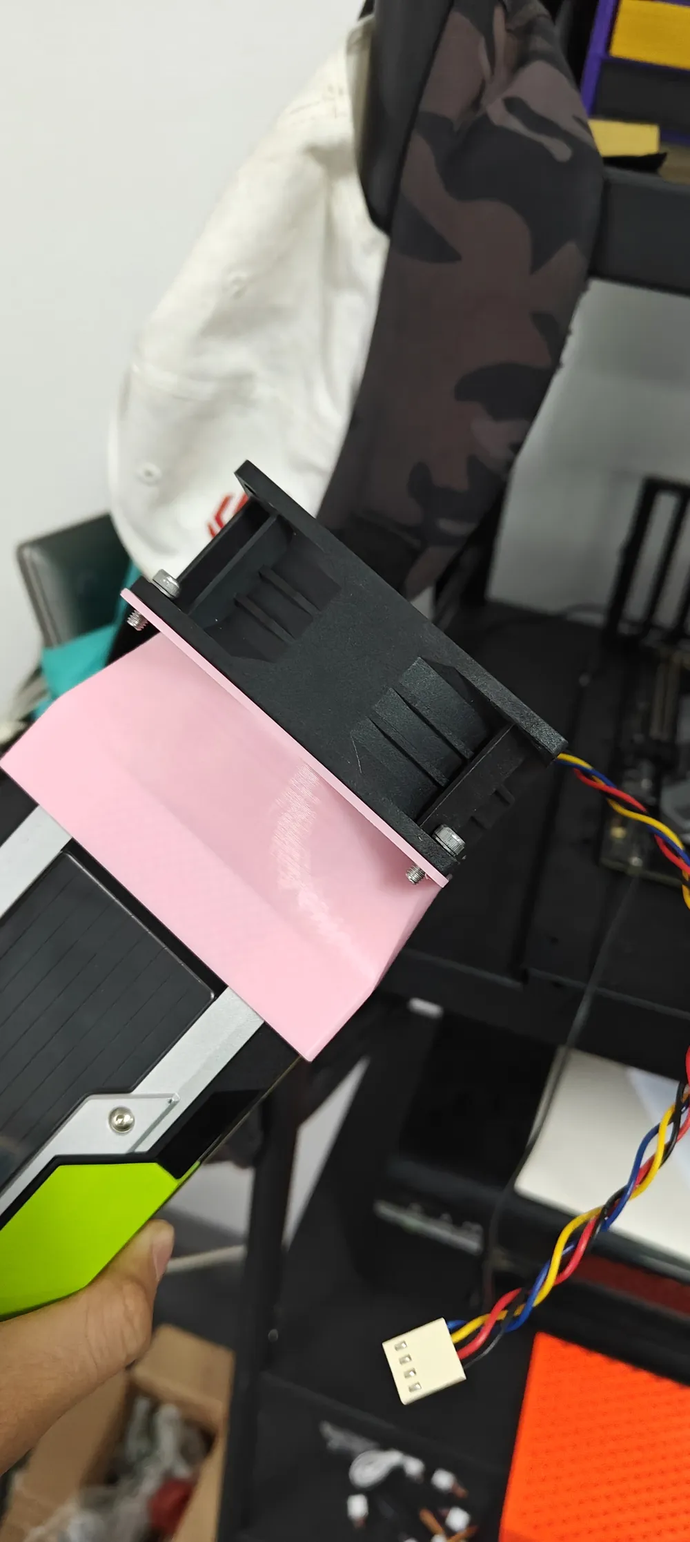 NVIDIA Tesla M40 P40 P100 90mm Fan Adapter, photo 4 of 4 - Tesla & EV Interior Accessories, fans