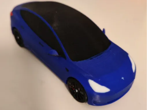 Tesla Model 3 - 3D Solid Car Colorised