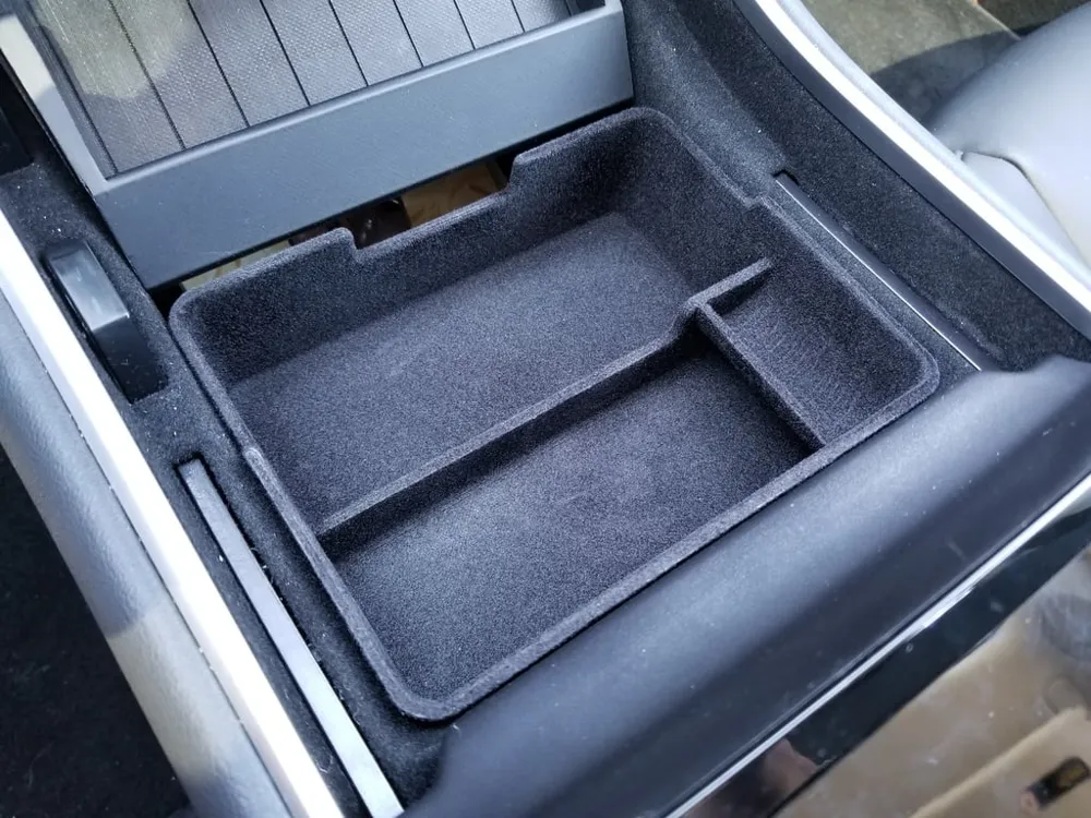Tesla Model 3 Center Console Tray (Modified from jonco223), photo 4 of 4 - Tesla & EV Interior Accessories, teslamodel3