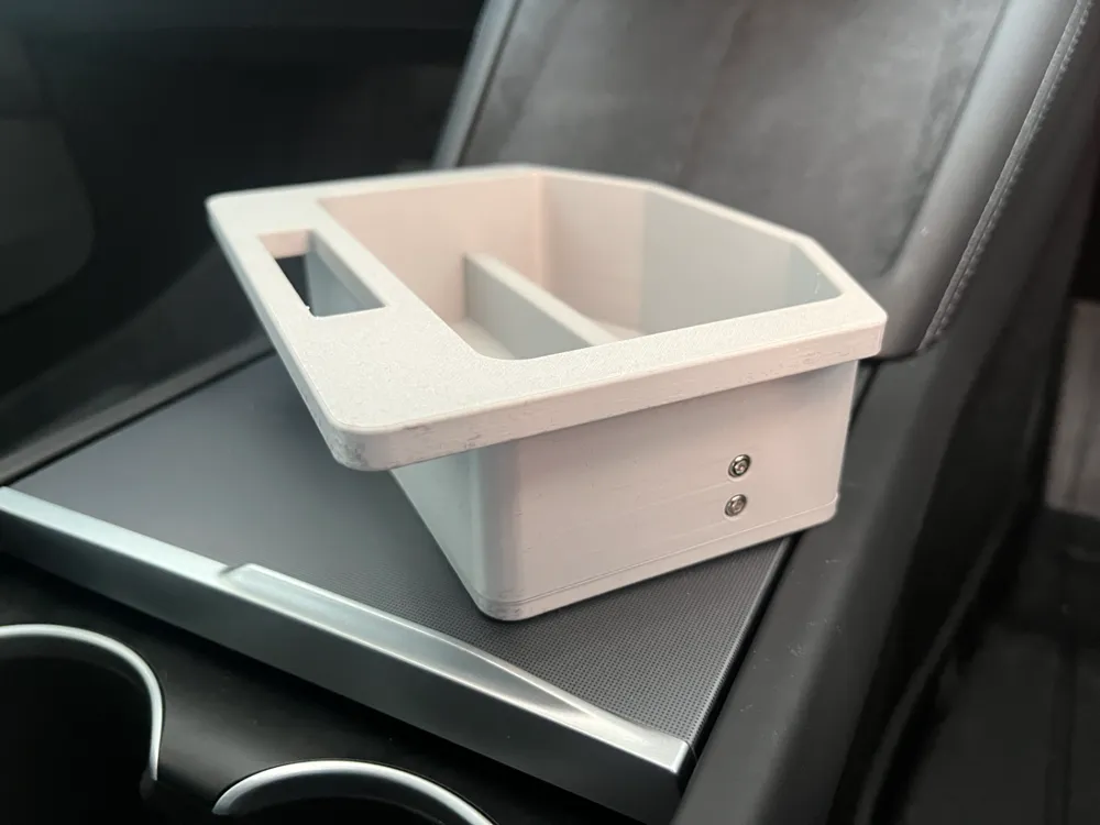 Tesla Model 3 Highland Center Console Sliding Tray, photo 3 of 4 - Tesla & EV Interior Accessories, organaizer