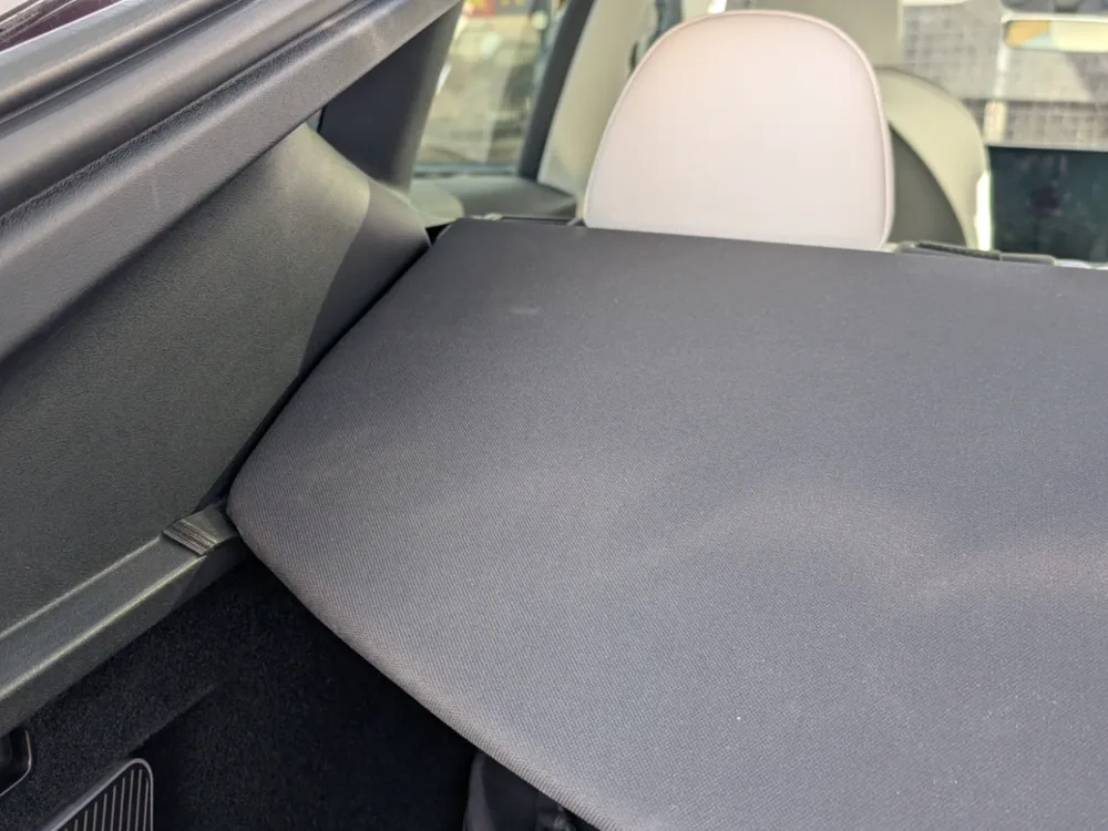 Tesla Model Y Trunk Plate Stopper, another view - Tesla & EV Interior Accessories, Car & Vehicle