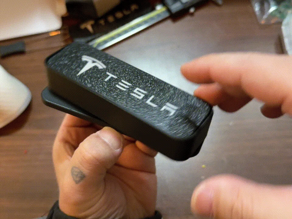 Tesla privacy Parking Number Plate