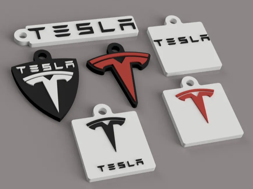 Tesla Schlüsselanhänger, photo 4 of 4 - Tesla Schlüsselanhänger Art