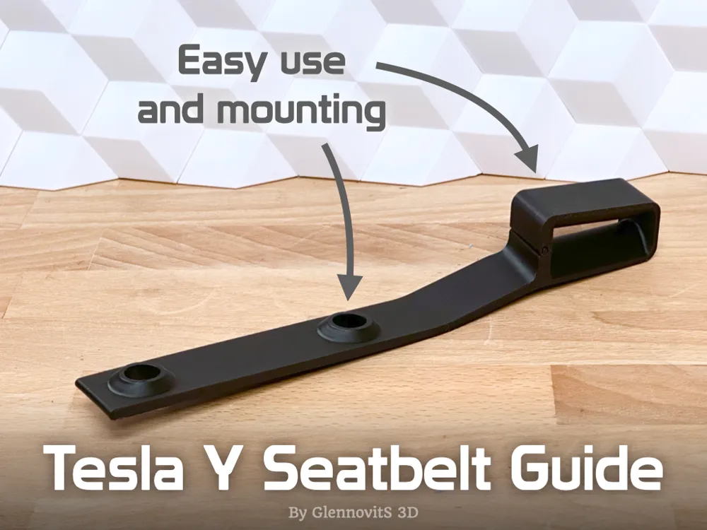 Tesla Y Seatbelt Guide, photo 2 of 4 - Tesla & EV Interior Accessories, tesla accessories