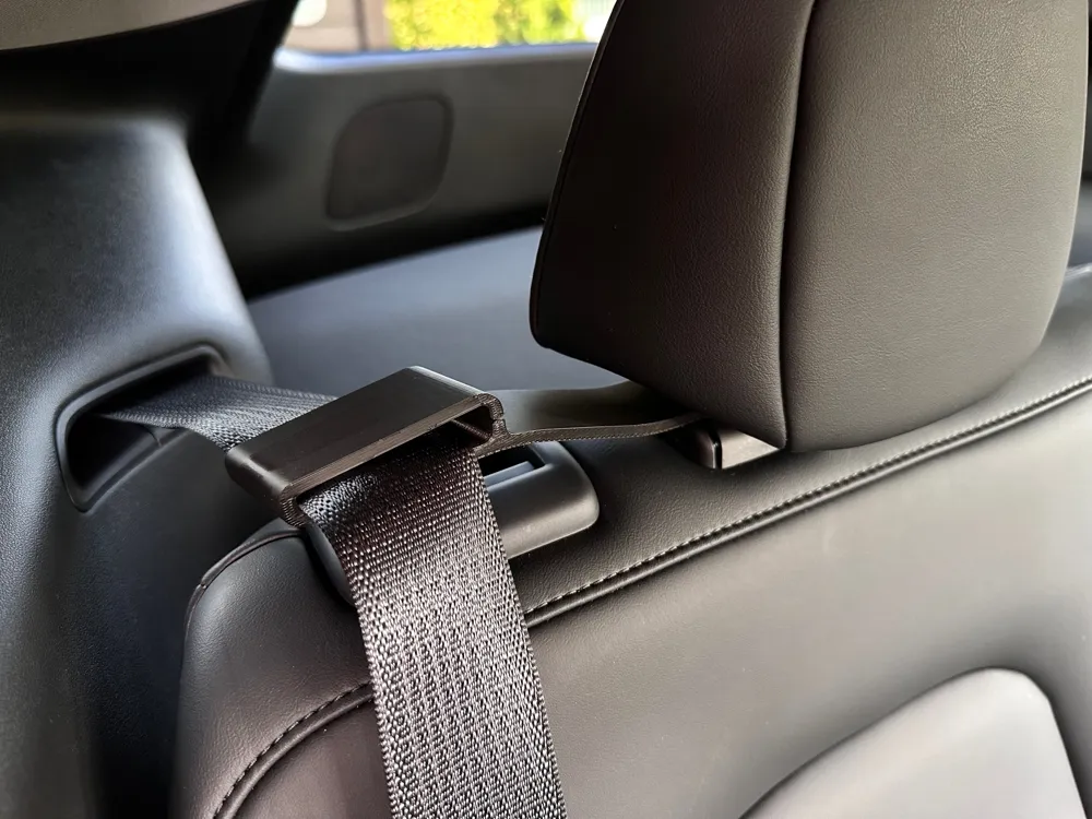 Tesla Y Seatbelt Guide, photo 3 of 4 - Tesla & EV Interior Accessories, accesability