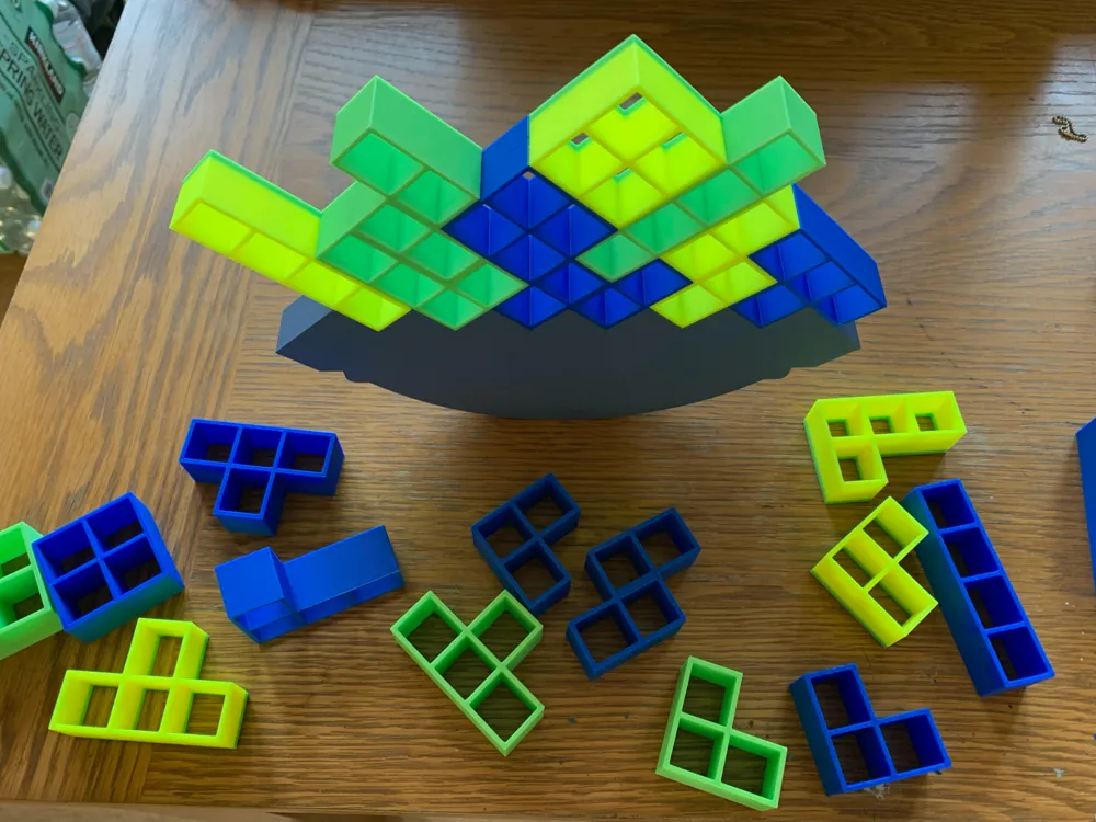 Tetra Tower balance game, photo 3 of 4 - Castle & Tower Dice Towers, block