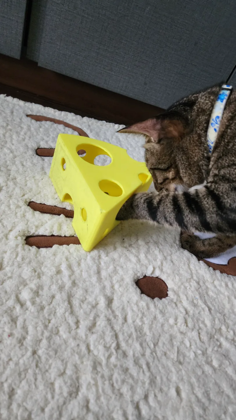 The Big Cheese - Cat Treat Toy, photo 4 of 4 - Cat Bowls & Feeders, dispenser
