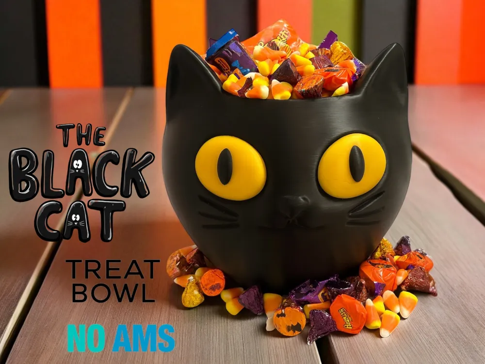 THE BLACK CAT - HALLOWEEN TREAT BOWL