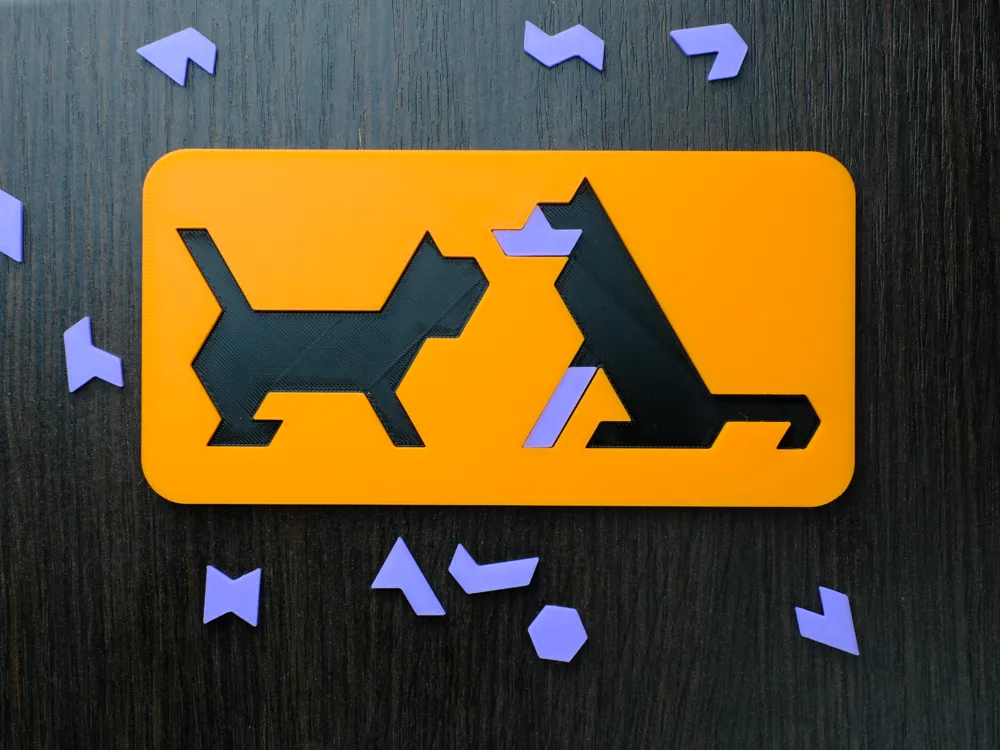 The Dog And The Cat Puzzle - Ball Tracks & Puzzle Toys, in stock
