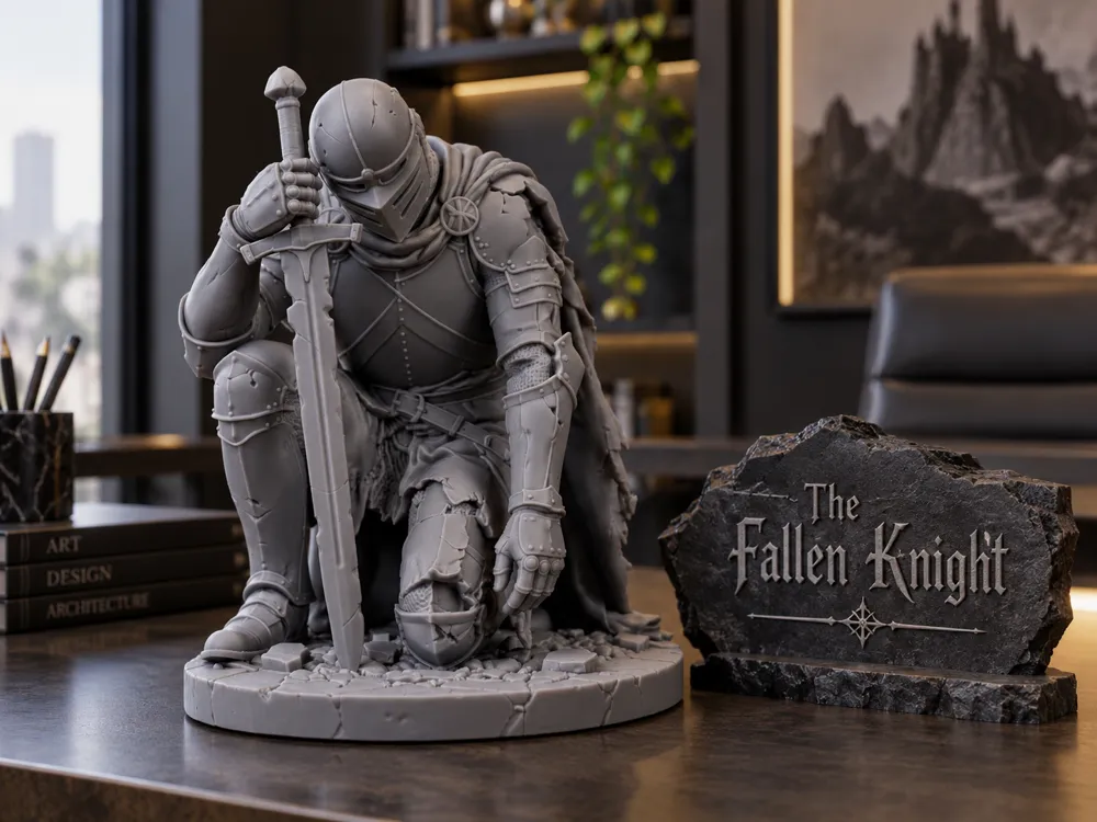 The Fallen Knight - Sculptures, in stock in India