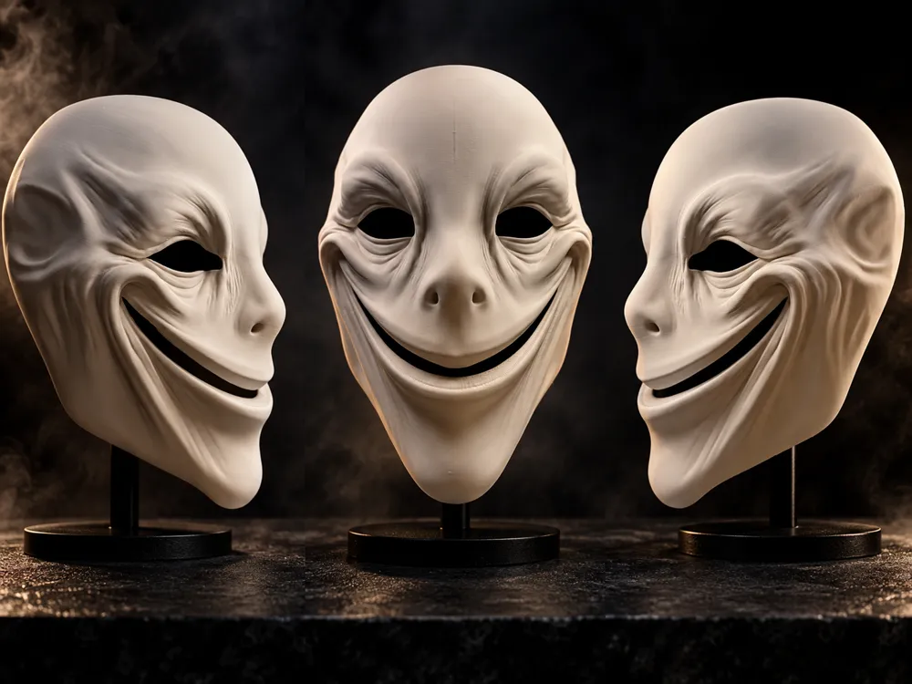 The Grinning One - Halloween Horror Mask - Horror Film Masks, in stock