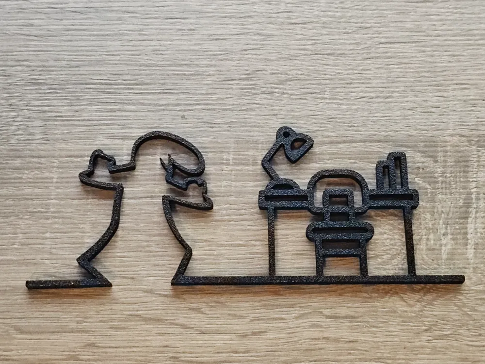 The Line (La Linea) - Office Sign, another view - Gaming & Pop Culture Signs, household