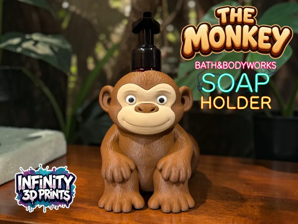 THE MONKEY-BATH AND BODYWORKS FOAMING SOAP HOLDER, photo 3 of 4 - THE MONKEY-BATH AND BODYWORKS FOAMING SOAP HOLDER Household