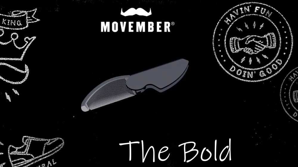 The Movember Comb: Groom with Purpose, photo 3 of 4 - Razor, Comb & Grooming, mustache