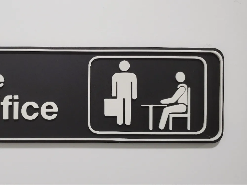 "The Office" Sign, another view - Gaming & Pop Culture Signs, workspacedecoration