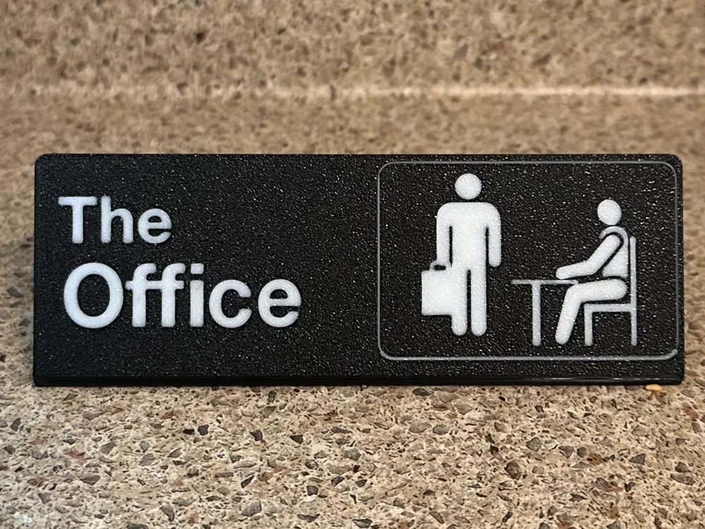 The Office-Standing Desk Sign, photo 2 of 4 - Gaming & Pop Culture Signs, the office desk sign