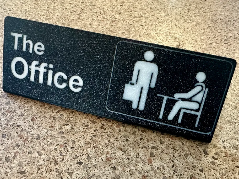 The Office-Standing Desk Sign, photo 3 of 4 - Gaming & Pop Culture Signs, the office desk sign