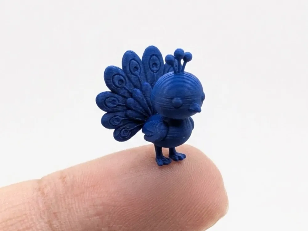 The smallest peacock in the world (Nozzle 0.4), photo 3 of 4 - The smallest peacock in the world (Nozzle 0.4) Tools & Workshop
