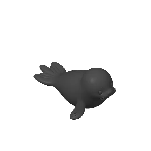 The smallest seal in the world (Nozzle 0.4), photo 4 of 4 - The smallest seal in the world (Nozzle 0.4) Miniatures