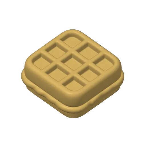The smallest waffles in the world (Nozzle 0.4), photo 4 of 4 - The smallest waffles in the world (Nozzle 0.4) Miniatures