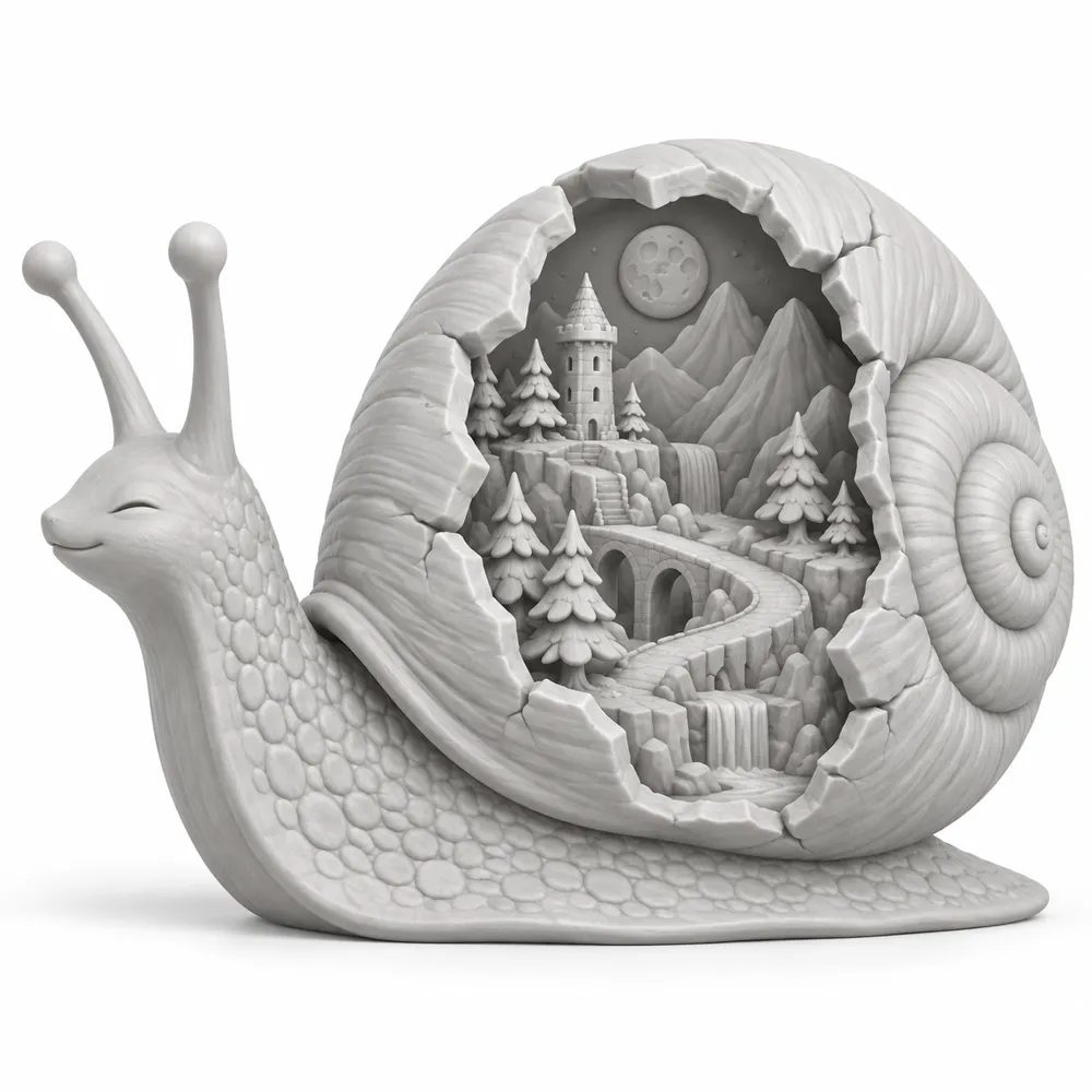 The Snail of the Hidden Valley, photo 3 of 4 - The Snail of the Hidden Valley Household