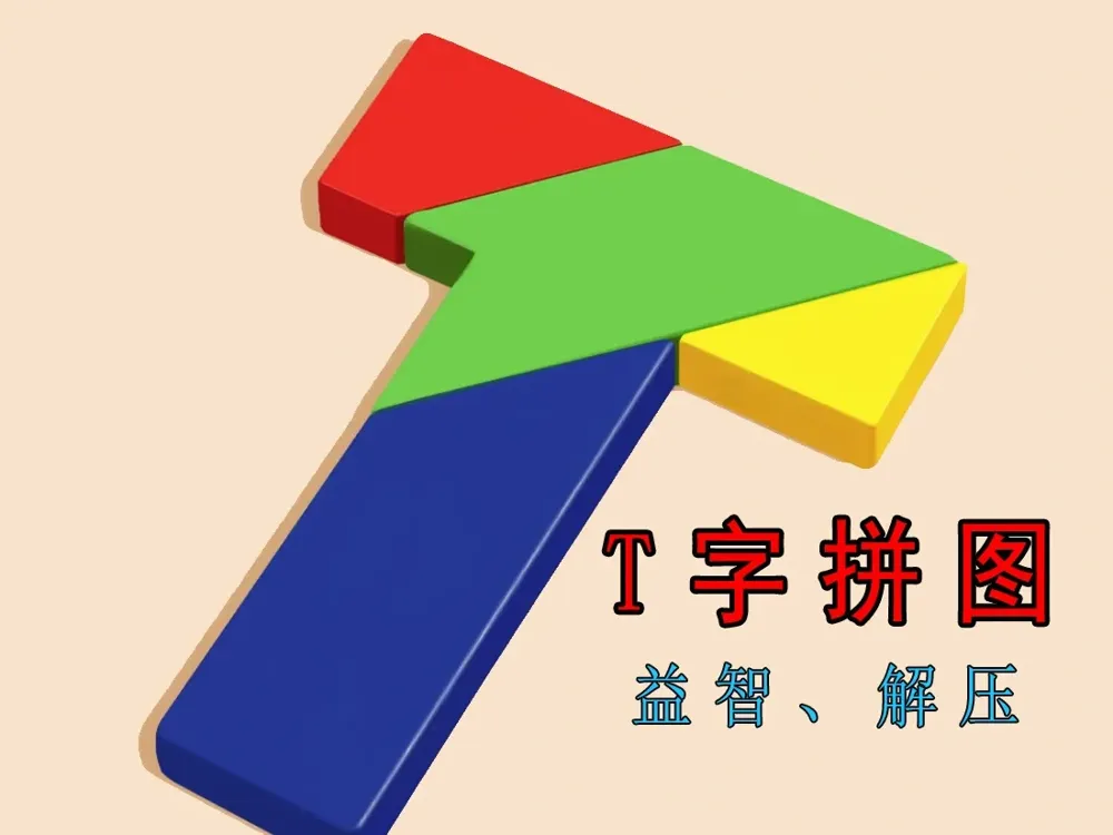 T Puzzle Tangram Toy