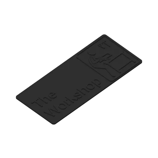 The Workshop - The Office Sign, another view - Gaming & Pop Culture Signs, black and white