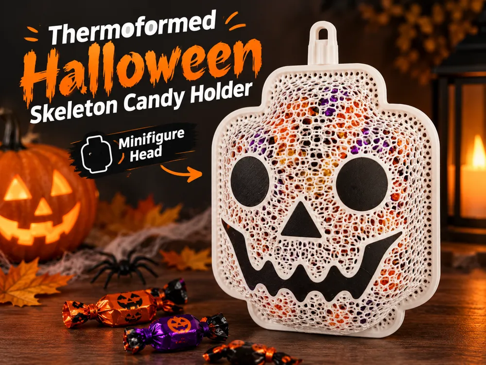 Thermoformed Halloween Skeleton Candy Holder - Other Toys & Games, in stock in India