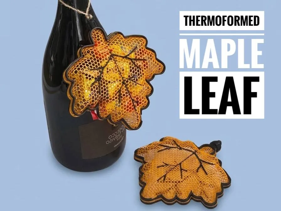Thermoformed maple leaf - Festivities, in stock in India