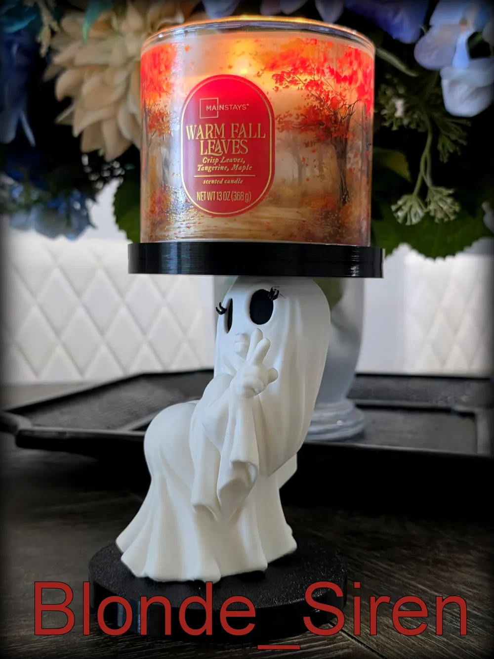 Throwing it Back Cheeky Ghost Candle Holder, photo 3 of 4 - Throwing it Back Cheeky Ghost Candle Holder Home Decor Items