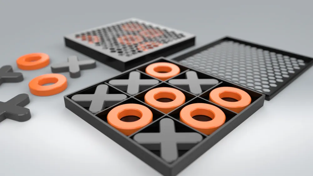 Tic-Tac-Toe Game Set, photo 2 of 4 - Classic Board Games & Game Sets, puzzle